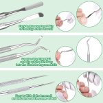 6-Pack Ingrown Toenail File and Lifters, Professional Surgical Stainless Steel Ingrown Toenail Removal Tool Kit, Manicure Treatment Pedicure Under Nail Cleaner Correction Polish Pain - Image 4